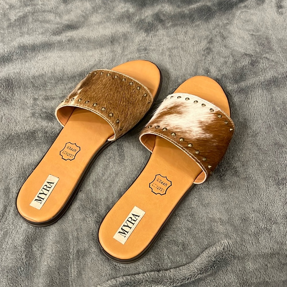 Myra Cowhide Sandals